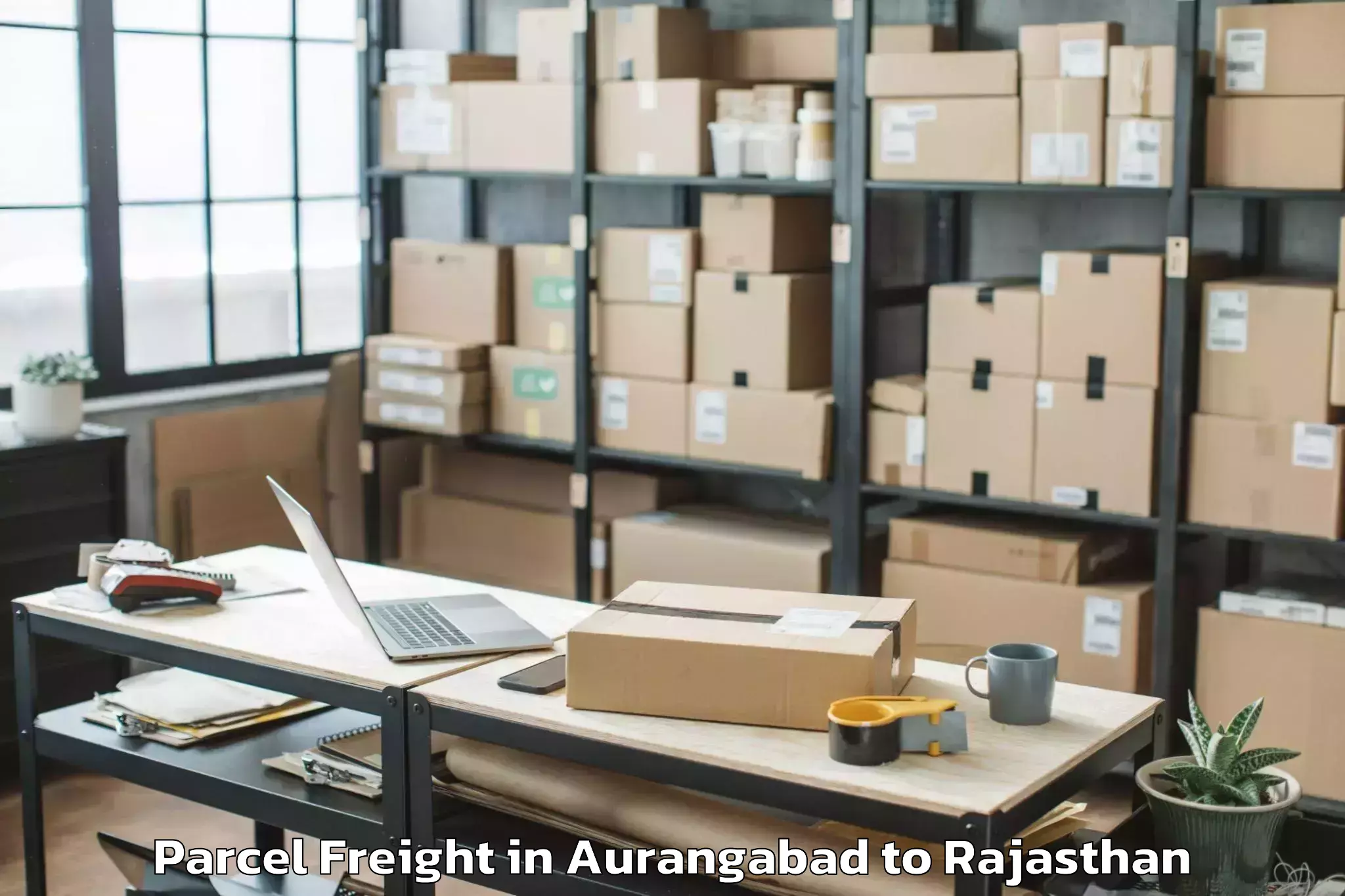 Expert Aurangabad to Iihmr University Jaipur Parcel Freight